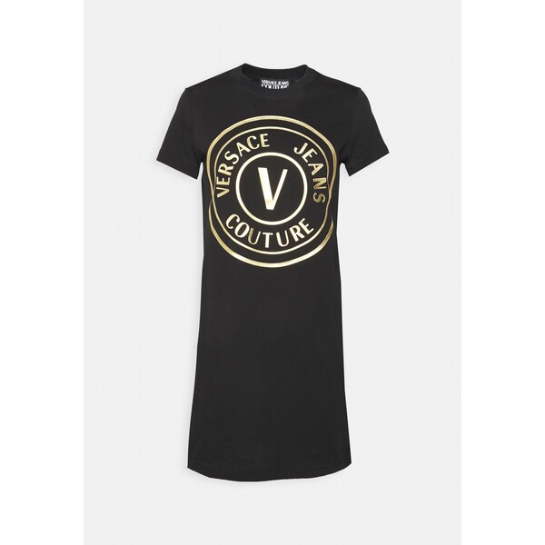 Versace Jeans Couture Sukienka z dżerseju black VEI21C03R-Q11