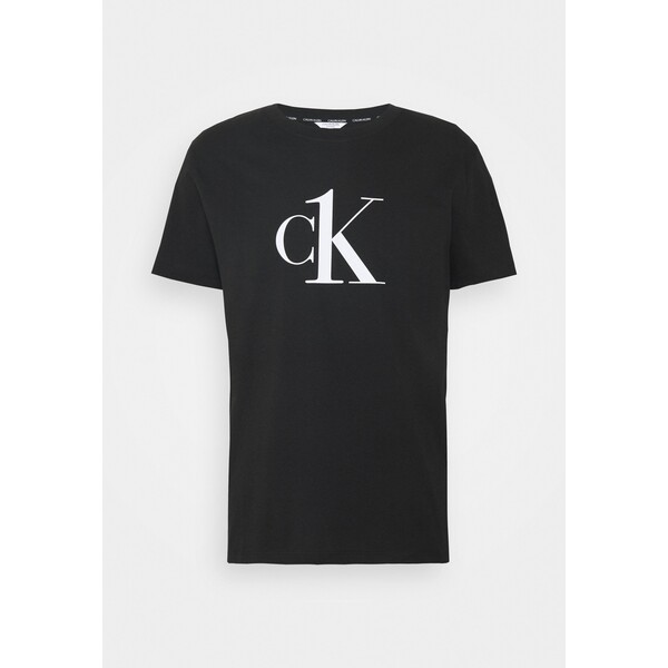 Calvin Klein Swimwear RELAXED CREW TEE Koszulka do spania black C1782N002-Q11