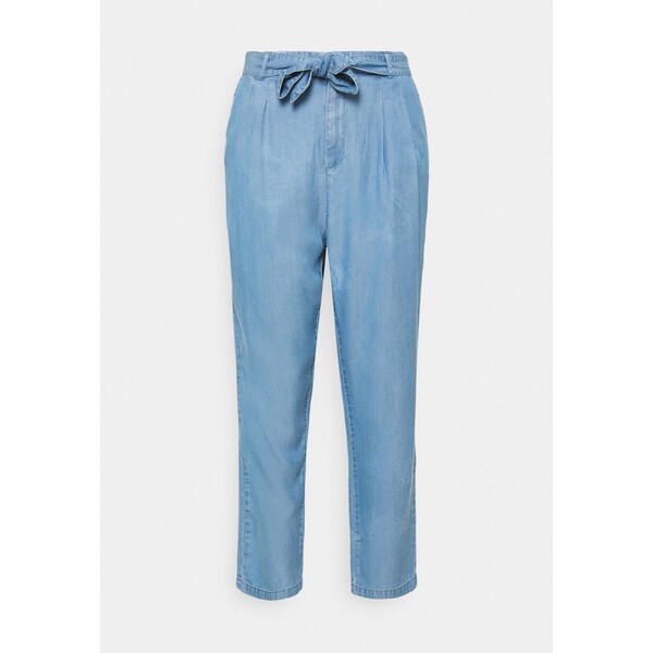 Vero Moda Curve VMMIA LOOSE TIE PANT Spodnie materiałowe light blue denim VEE21A02F-K11