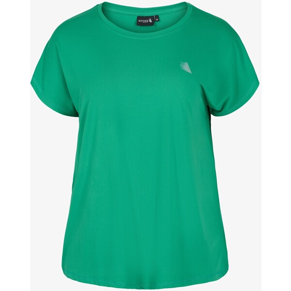Active by Zizzi T-shirt basic green ACA21D046-M11