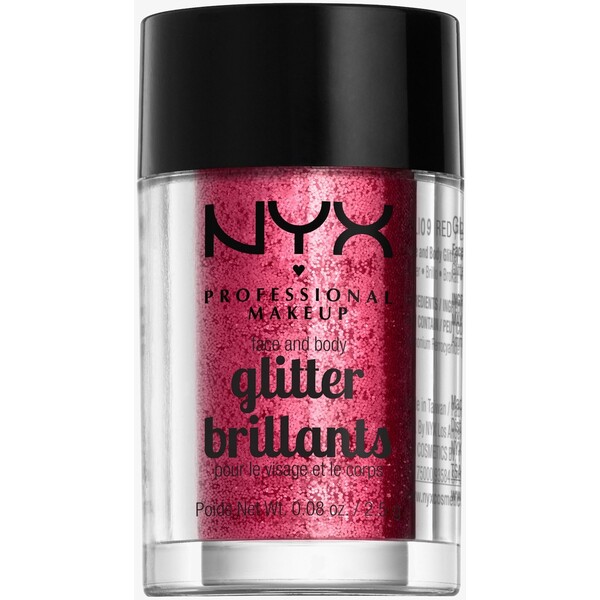 Nyx Professional Makeup FACE & BODY GLITTER Brokat 9 red NY631E01A-G11