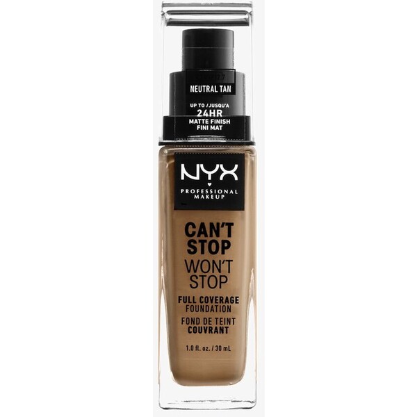 Nyx Professional Makeup CAN´T STOP WON´T STOP 24H FOUNDATION Podkład neutral tan NY631E01R-S14