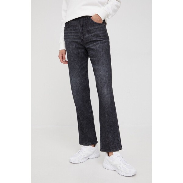 Wrangler jeansy MOM STRAIGHT GRANITE W27M41341