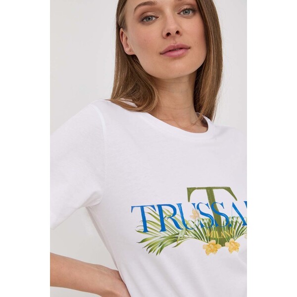 Trussardi t-shirt bawełniany 56T00498.1T005381