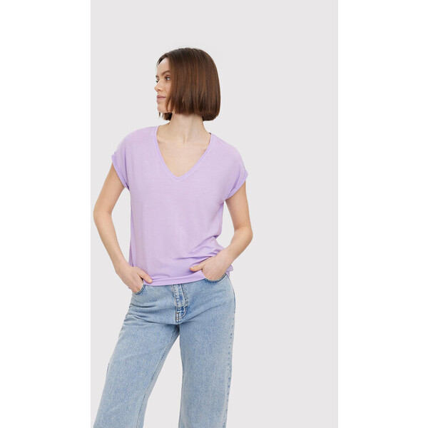 Vero Moda T-Shirt Ava 10231343 Fioletowy Regular Fit