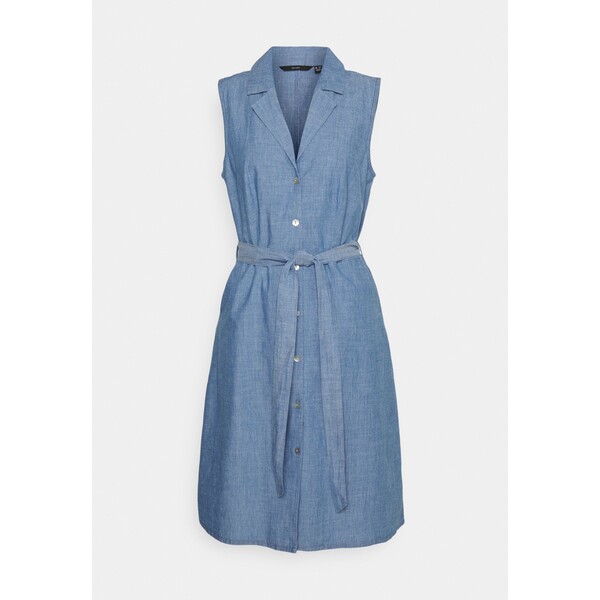 Vero Moda Tall VMPAULINA BELT DRESS Sukienka letnia medium blue denim VEB21C0CE-K11