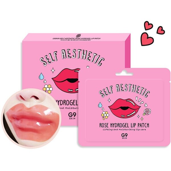 G9 SELF AESTHETIC ROSE HYDROGEL LIP PATCH 5 UNITS PACK Maseczka G9031G003-S11