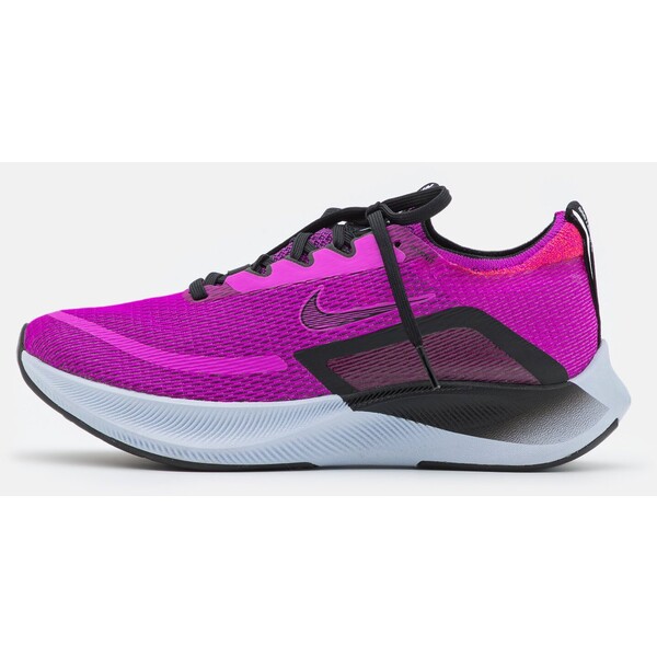 Nike Performance ZOOM FLY 4 Obuwie do biegania treningowe hyper violet/black/flash crimson/football grey/white N1241A12B-I11
