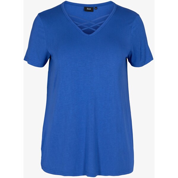 Zizzi T-shirt basic blue Z1721D0WT-K11