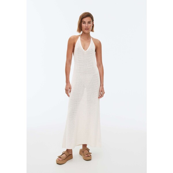 OYSHO Długa sukienka white OY121C09G-A11