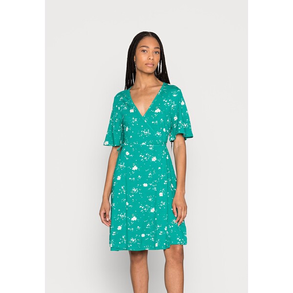 Marks & Spencer WRAP DRESS Sukienka letnia green mix QM421C0AY-M11