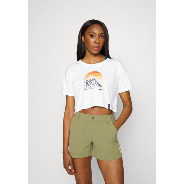 Roxy CLOUD T-shirt z nadrukiem bright white RO541D065-A11