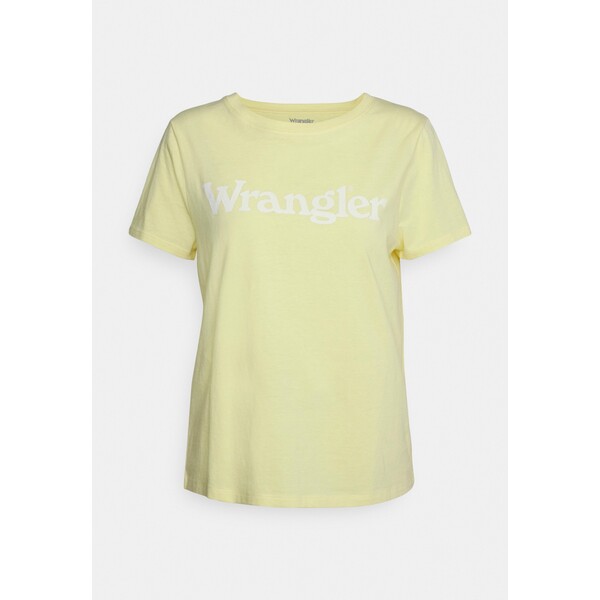Wrangler REGULAR TEE T-shirt z nadrukiem lemon merengue WR121D05D-E11