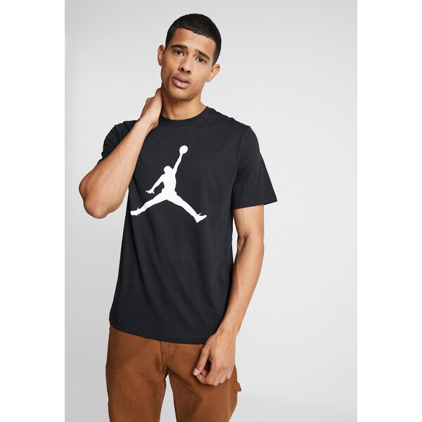 Jordan JUMPMAN CREW T-shirt z nadrukiem black/white JOC22O00M-Q12