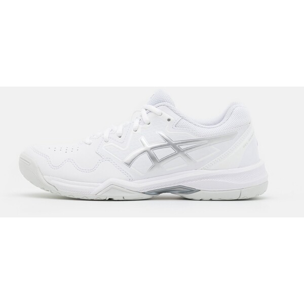 ASICS GEL-DEDICATE 7 Buty tenisowe uniwersalne white/pure silver AS141A0RT-A11