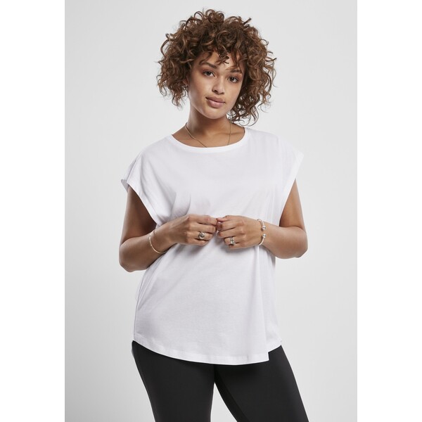 Urban Classics FRAUEN LADIES BASIC SHAPED T-shirt basic white UR621D04G-A11