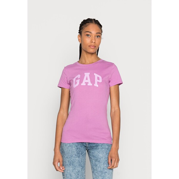 GAP TEE T-shirt z nadrukiem purple aster GP021D0CD-I11