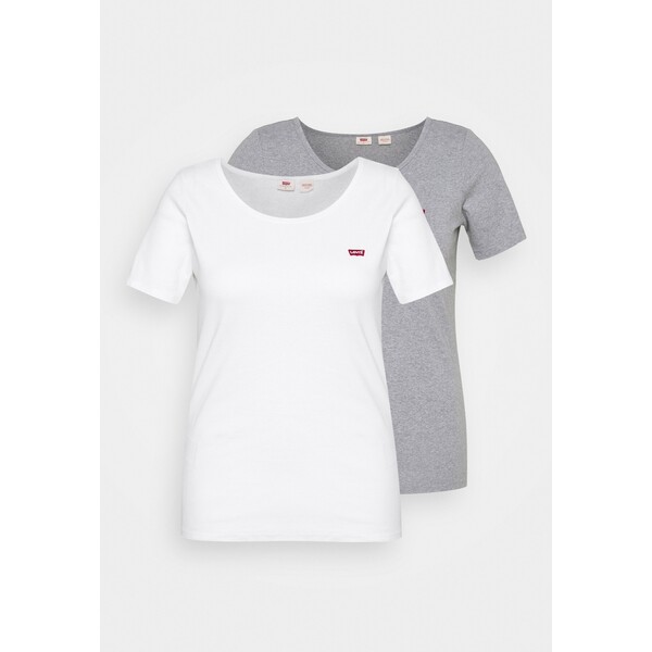 Levi's® Plus TEE 2 PACK T-shirt basic white/grey L0M21D014-C11