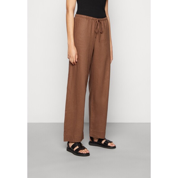 Weekday MIA MIX TROUSERS Spodnie materiałowe brown WEB21A065-O11