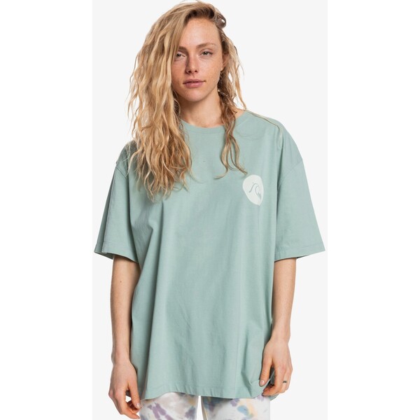 Quiksilver T-shirt z nadrukiem green milieu QU121D03T-M11
