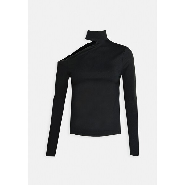 Abercrombie & Fitch CUTOUT MOCK Bluzka z długim rękawem black A0F21D0JG-Q11