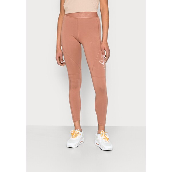 Nike Sportswear AIR TIGHTS Legginsy mineral clay/red bark/pink oxford NI121A0IO-O11