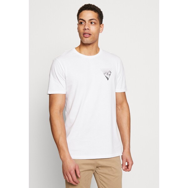 Pier One T-shirt z nadrukiem white PI922O09R-A11