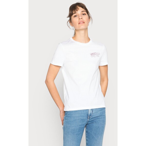 Lacoste T-shirt z nadrukiem white LA221D08M-A11
