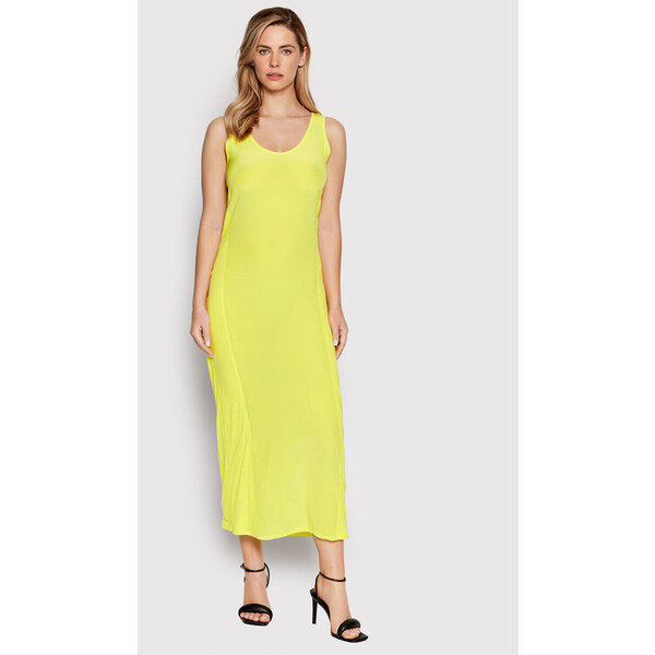 Calvin Klein Sukienka letnia K20K203854 Żółty Slim Fit