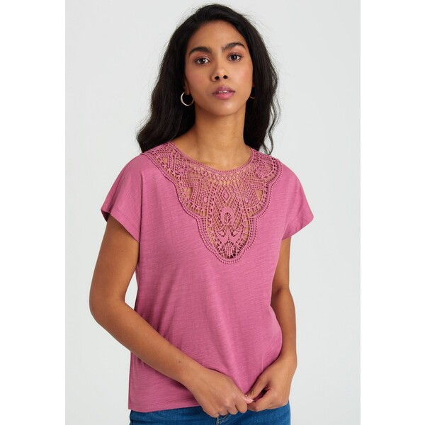 Greenpoint T-shirt z nadrukiem mottled pink G0Y21D023-J11