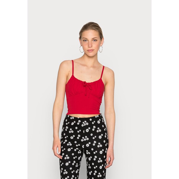 Hollister Co. BARE RUCHED BUST Top jester red H0421D0E2-G11