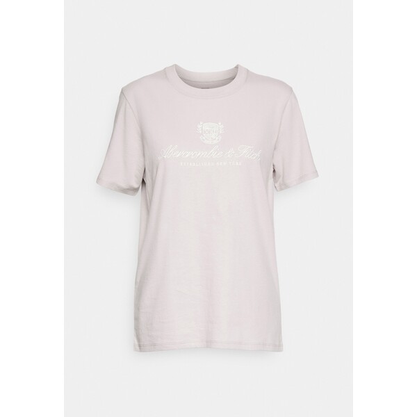 Abercrombie & Fitch SCRIPT LOGO TEE T-shirt z nadrukiem grey A0F21D0KB-C11
