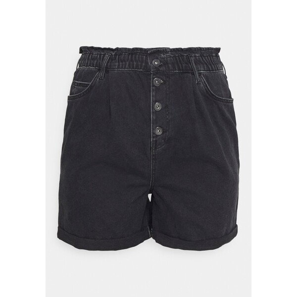 ONLY Carmakoma CARLUBA PAPERBAG Szorty jeansowe black ONA21S022-Q11