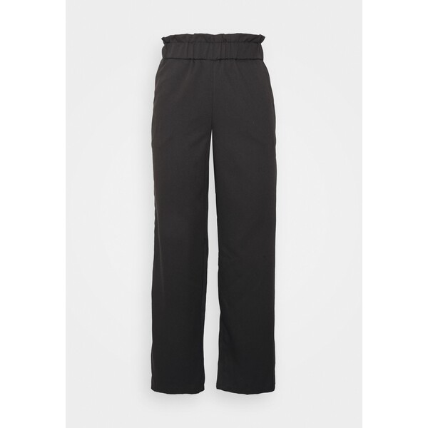 Noisy May Petite NMLUCAS ALMOND WIDE PANT Spodnie materiałowe black NM521A01W-Q11