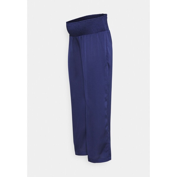 MAMALICIOUS MLVIDEL WIDE WOVEN PANTS Spodnie materiałowe blueberry M6429B095-K11