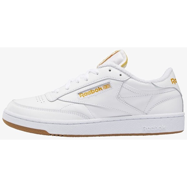 Reebok Classic CLUB C 85 UNISEX Sneakersy niskie white/pale yellow/bright ochre RE015O0AV-A11
