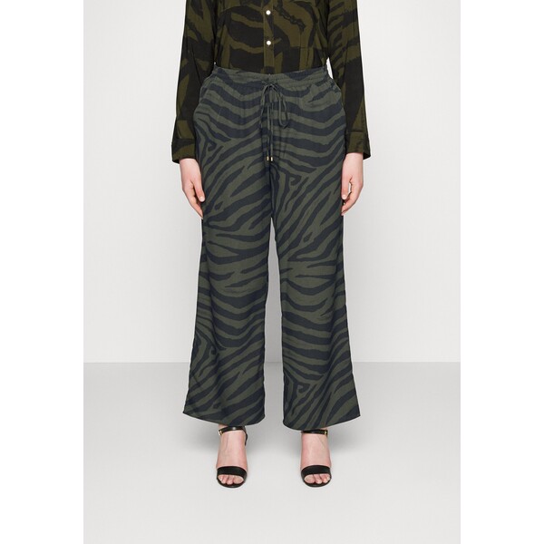 Lauren Ralph Lauren Woman ZIAKASH FULL LENGTH FLAT FRONT Spodnie materiałowe olive L0S21A00Y-M11