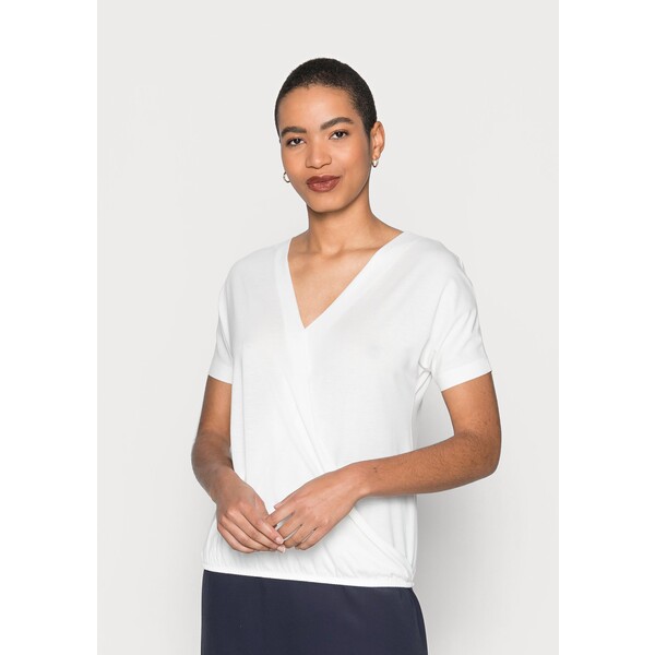 Esprit Collection WRAP T-shirt basic off white ES421D0Q5-A11