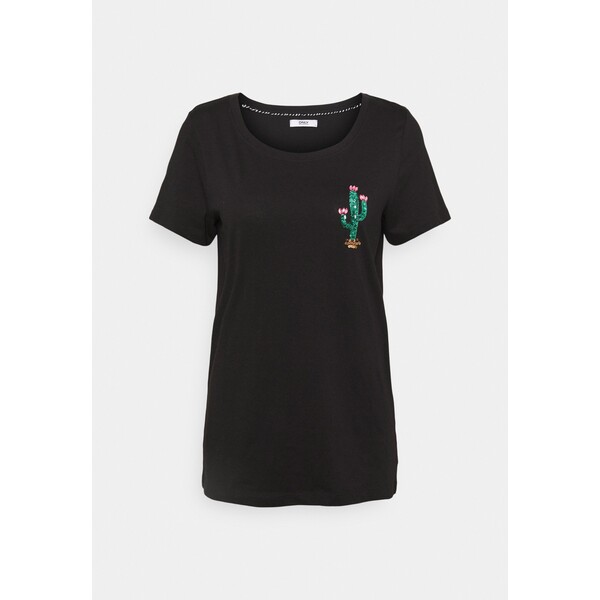 ONLY Tall ONLKITA SUMMER T-shirt z nadrukiem black OND21D032-Q12