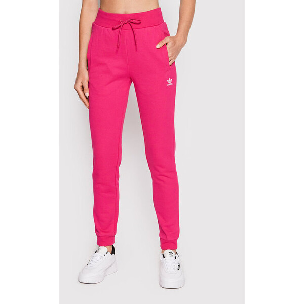 adidas Spodnie dresowe adicolor Essentials HG6163 Różowy Slim Fit