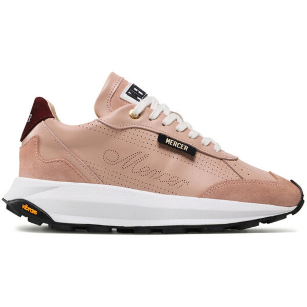 Mercer Amsterdam Sneakersy The Racer Perforated Nappa ME221026 Różowy