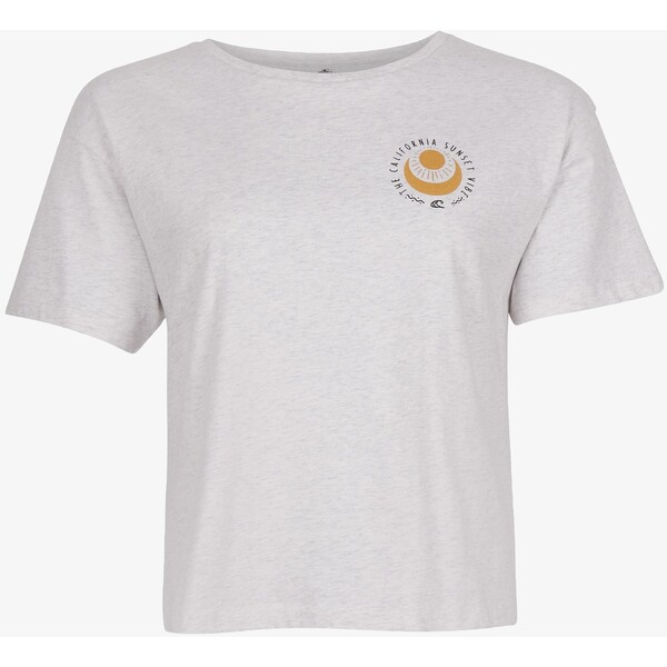 O'Neill SURFER T-shirt z nadrukiem white melange ON521D04C-A11