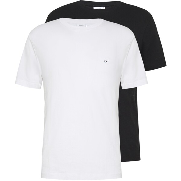 Calvin Klein LOGO 2 PACK T-shirt basic black/white 6CA22O02M-Q12
