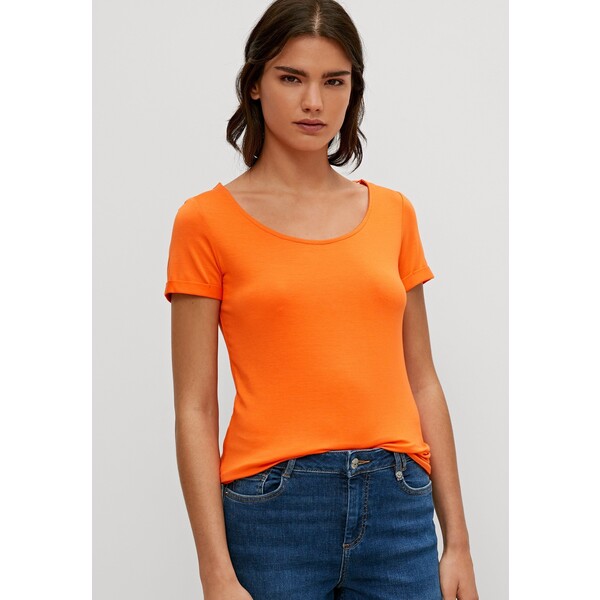 comma T-shirt z nadrukiem bright orange CO121D0S5-H11