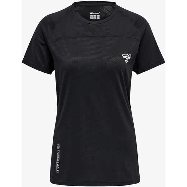 Hummel T-shirt z nadrukiem black HU341D07D-Q11