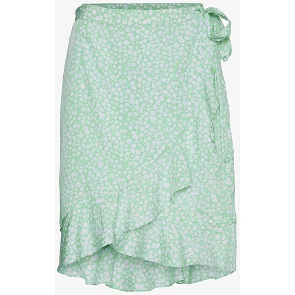Vero Moda VMHENNA WRAP SHORT SKIRT Spódnica trapezowa pastel green VE121B0VH-M12