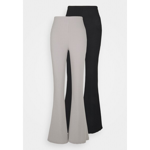 Missguided Tall 2 PACK Spodnie materiałowe black/grey MIG21A05T-Q12