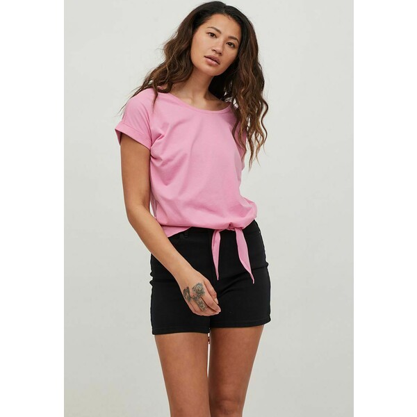 Vila VIDREAMERS KNOT T-shirt basic fuchsia pink V1021D0RH-J13