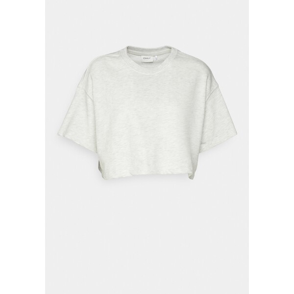 ONLY Petite ONLSOFT CROPPED T-shirt basic oatmeal melange OP421D075-B11