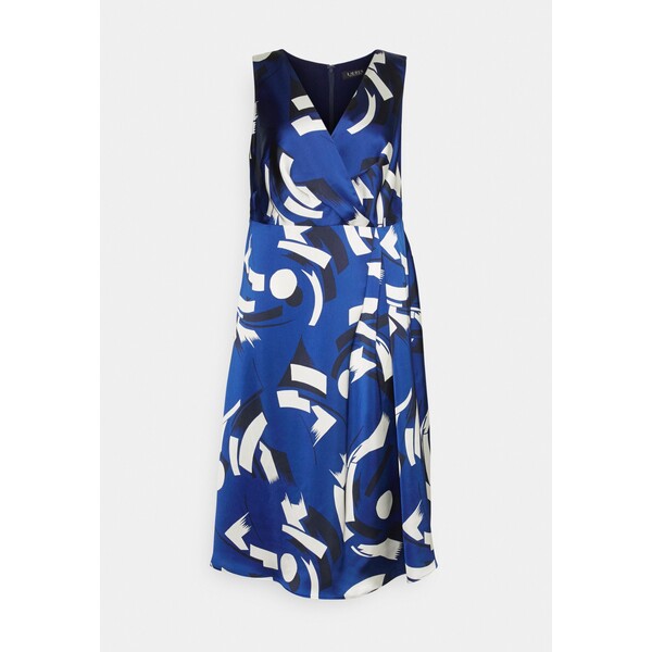 Lauren Ralph Lauren Woman DANNALINA DAY DRESS Sukienka letnia blue/cream/navy L0S21C05C-K11